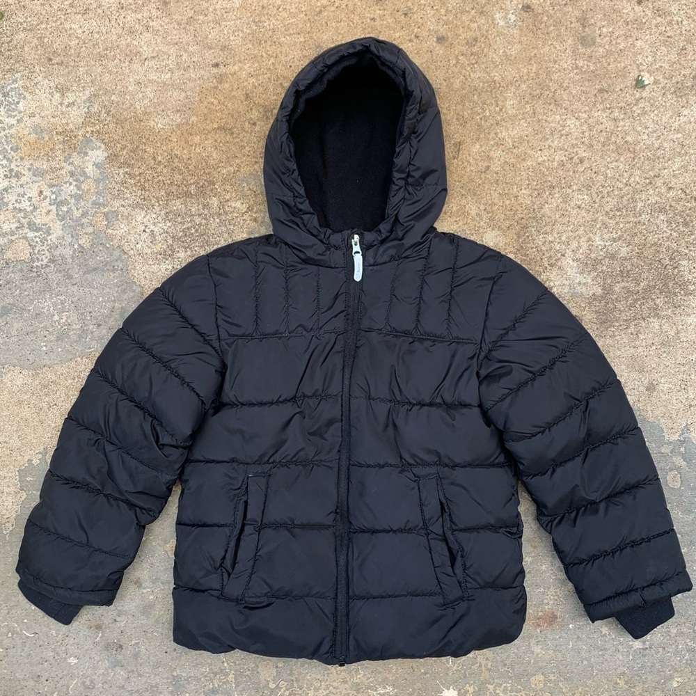 Wonder Nation Kid’s Black Puffer Coat - Picture 1 of 15